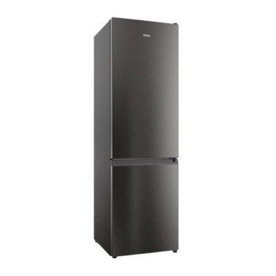 REFRIGERATEUR HAIER COMBINE 3TIROIRS 350LITRES NOIR GRIS HRF390BS