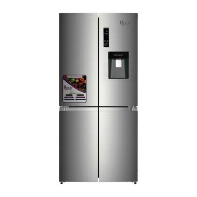 REFRIGERATEUR ROCH SIDE BY SIDE 4PORTES AVEC FONTAINE 525LITRES GRIS RFR525IWD4I