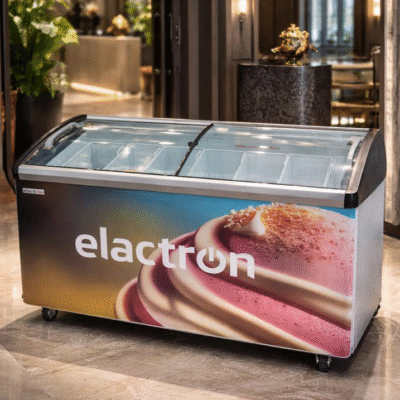 CONGELATEUR ELACTRON HORIZONTAL 500LITRES VITRINE SD366JY