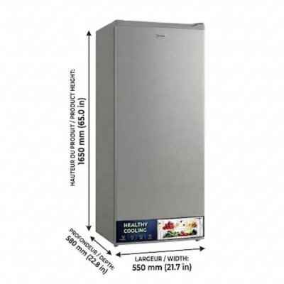 CONGÉLATEUR VERTICAL DESKA 5 TIROIRS (155L) – MODÈLE VER-155DK