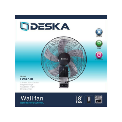 VENTILATEUR DESKA 18″ MURAL AVEC COMMANDE FV47 (RI-NO)