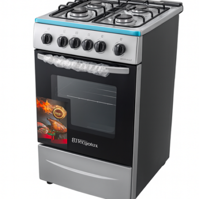 CUISINIERE TECNOLUX 4FEUX 50X55 INOX TEC50CS