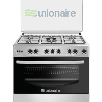 CUISINIERE UNIONAIRE 5FEUX 90X60 FULL OPTION INOX